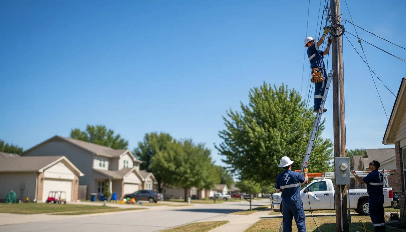 Residential electrician providing installation services in Waurika, OK